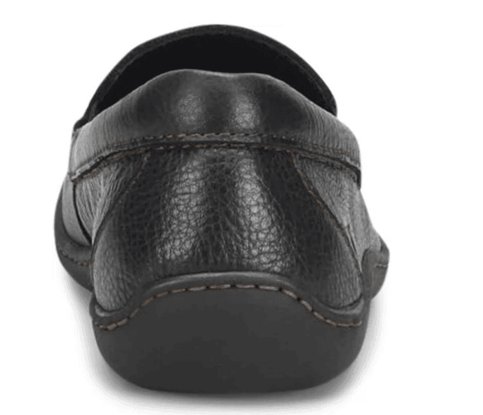 Born Men's Brompton II Black Leather Slip On Loafers Shoes BM0010703-BLK