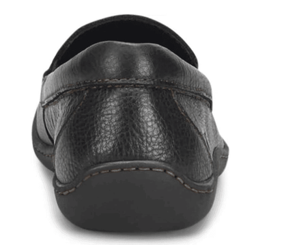 Born Men's Brompton II Black Leather Slip On Loafers Shoes BM0010703-BLK