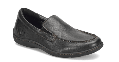 Born Men's Brompton II Black Leather Slip On Loafers Shoes BM0010703-BLK