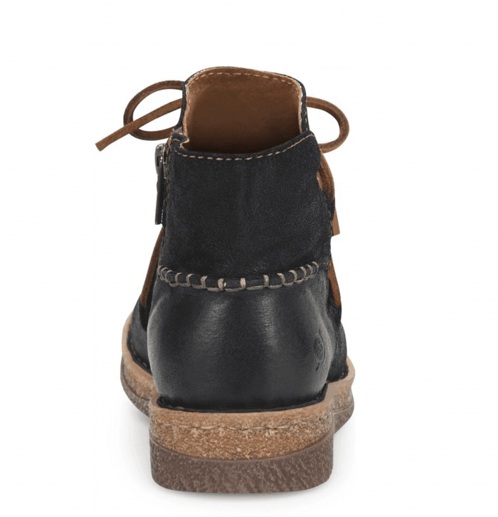 Born Women's Calyn Distressed Black Suede Leather Bootie Ankle Boot BR0027609