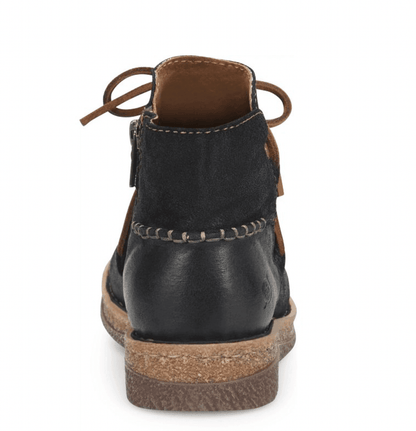 Born Women's Calyn Distressed Black Suede Leather Bootie Ankle Boot BR0027609