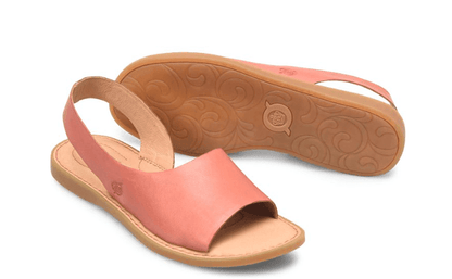 Born Women's Inlet Salmon Pink Leather Slingback Sandals BR000226-RST