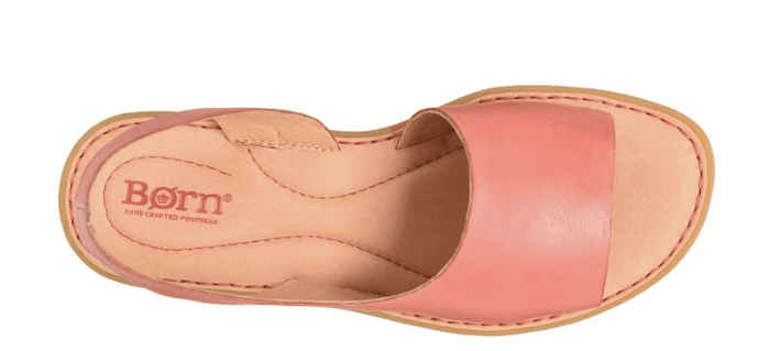 Born Women's Inlet Salmon Pink Leather Slingback Sandals BR000226-RST