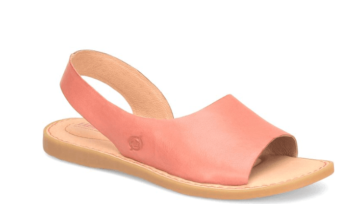 Born Women's Inlet Salmon Pink Leather Slingback Sandals BR000226-RST