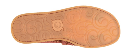 Born Women's Iwa Mac Rust Knit Fabric Sandals BR0046680-RST