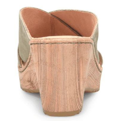 Born Women's Nora Kiwi Green Suede Clog Sandals BR0036129-GRN