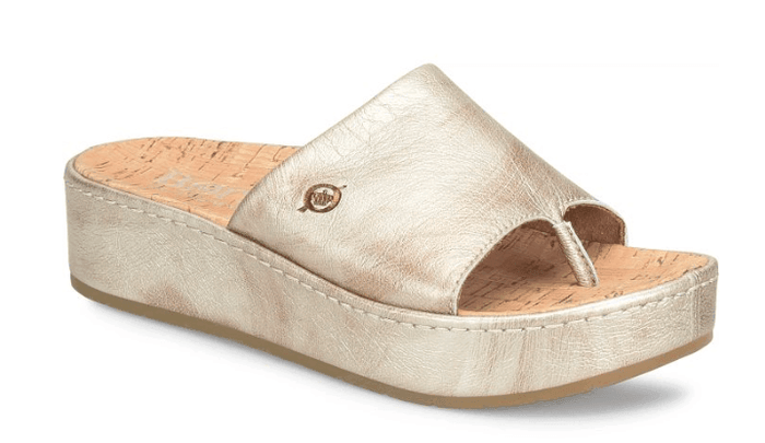 Born Women's Sharr Light Gold Panna Cotta Sandals BR0035330-GLD