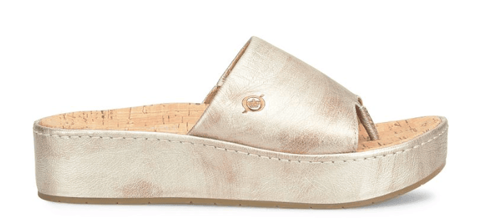 Born Women's Sharr Light Gold Panna Cotta Sandals BR0035330-GLD