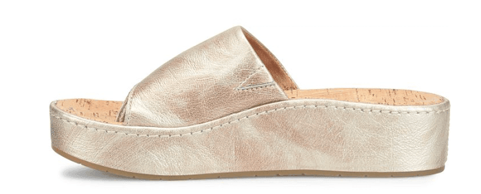 Born Women's Sharr Light Gold Panna Cotta Sandals BR0035330-GLD