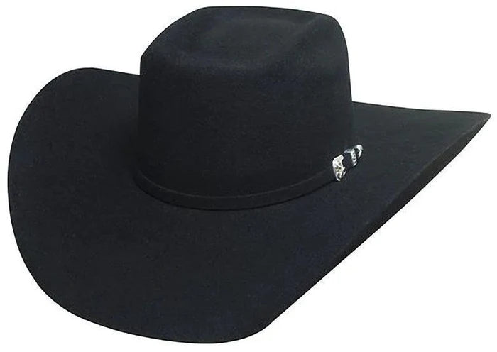 Bullhide Double Kicker 8X Brick Top Black Wool Western Cowboy Hat 0697BL-Painted Cowgirl Western Store