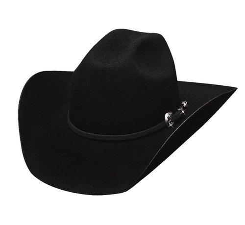 Bullhide Hat Youth Kingman Jr Black Premium Wool Cowboy Hat 0646BL