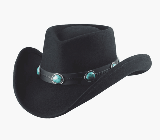 Bullhide Klamath Black Premium Wool Fashion Cowgirl Hat 0865BL