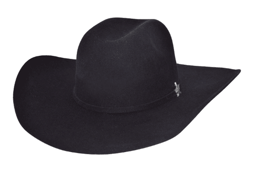 Bullhide Resilient 6X Black Premium Wool Western Cowboy Hat 0766BL