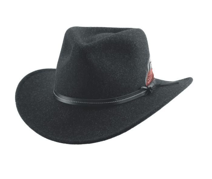 Bullhide Unisex 'Evanston' Black Felt Casual Hat 0856BL