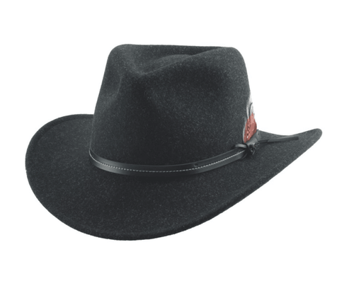 Bullhide Unisex 'Evanston' Black Felt Casual Hat 0856BL