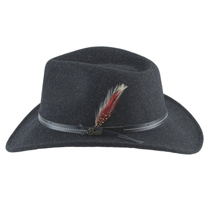 Bullhide Unisex 'Evanston' Black Felt Casual Hat 0856BL-Painted Cowgirl Western Store