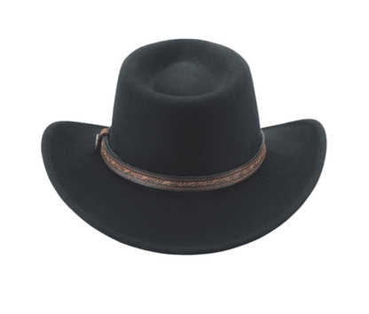 Bullhide Unisex Expedition Black Premium Wool Western Hat 0837BL
