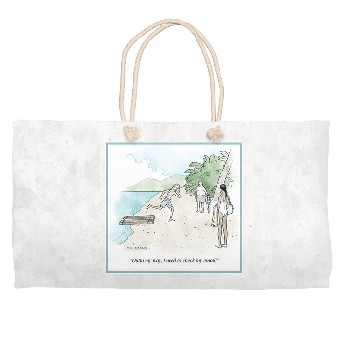 Cartoon Beach Bag / Weekender Tote - Jon Adams
