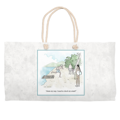 Cartoon Beach Bag / Weekender Tote - Jon Adams