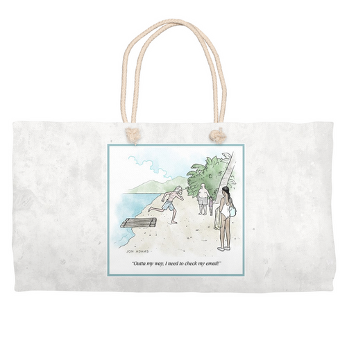 Cartoon Beach Bag / Weekender Tote - Jon Adams