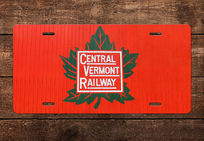 Central Vermont Railway Box Car License Plate