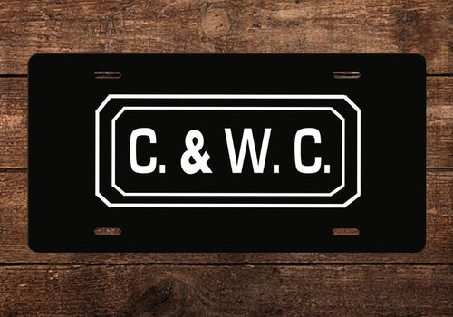 Charleston & Western Carolina Railway (C&WC) License Plate