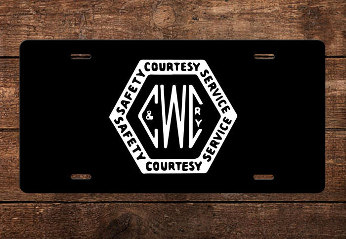 Charleston & Western Carolina Railway (C&WC) License Plate