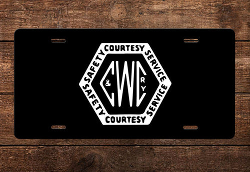 Charleston & Western Carolina Railway (C&WC) License Plate