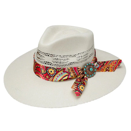 Charlie 1 Horse Chisos Natural Western Fashion Straw Hat CSCHIS-3436-Painted Cowgirl Western Store