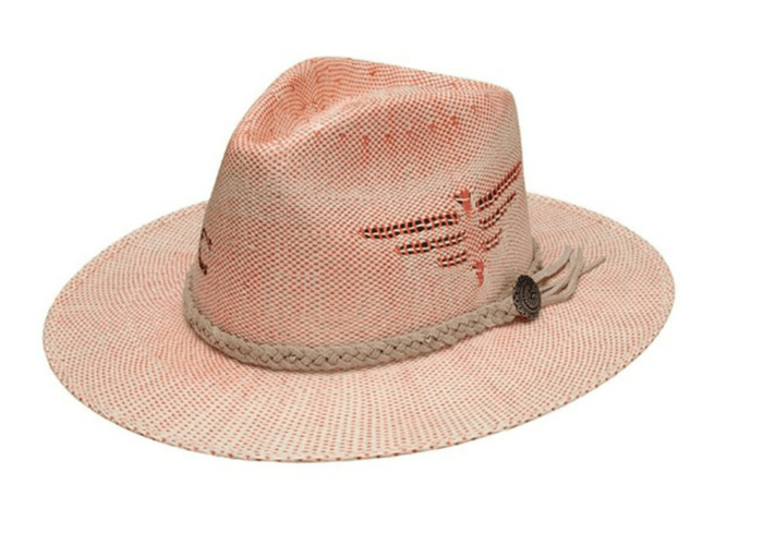 Charlie 1 Horse Topo Chico Coral Straw Hat CSTOPO-3430