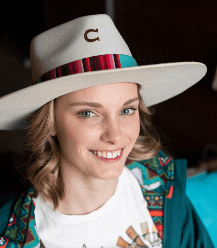 Charlie One Horse Indian Lodge Ivory Western Fashion Cowgirl Hat CWINDL-0036 28
