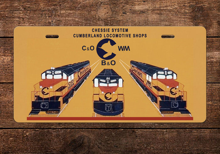 Chessie System - Cumberland Shop - License Plate