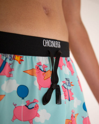 Men's Flying Pigs 2" DS Split Shorts