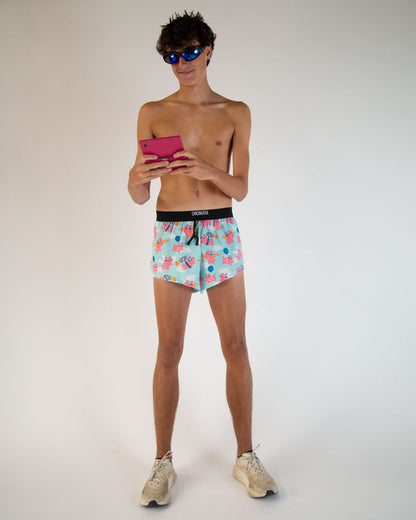 Men's Flying Pigs 2" DS Split Shorts