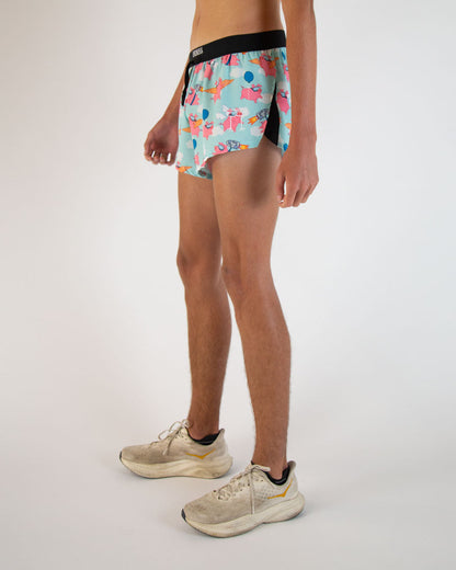 Men's Flying Pigs 2" DS Split Shorts