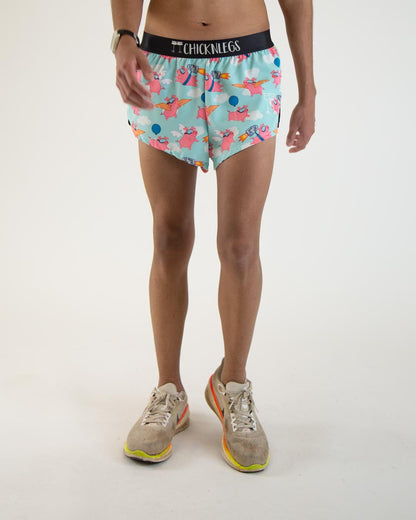 Men's Flying Pigs 2" Split Shorts