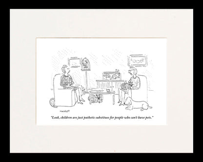 Childfree Cartoon Print