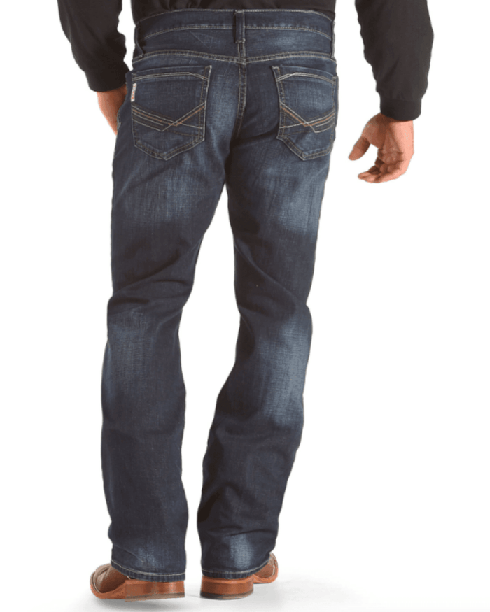 Cinch Men's Ian Slim Fit Dark Wash Boot Cut Jeans MB65436001