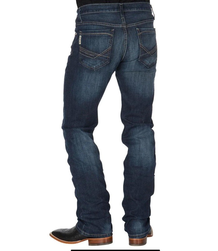 Cinch Men's Ian Slim Fit Dark Wash Boot Cut Jeans MB65436001-Painted Cowgirl Western Store