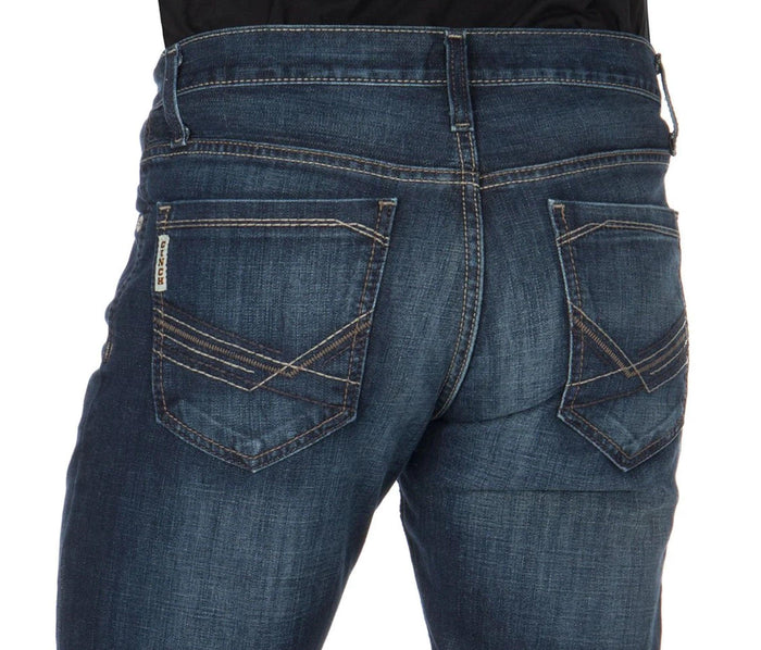 Cinch Men's Ian Slim Fit Dark Wash Boot Cut Jeans MB65436001-Painted Cowgirl Western Store