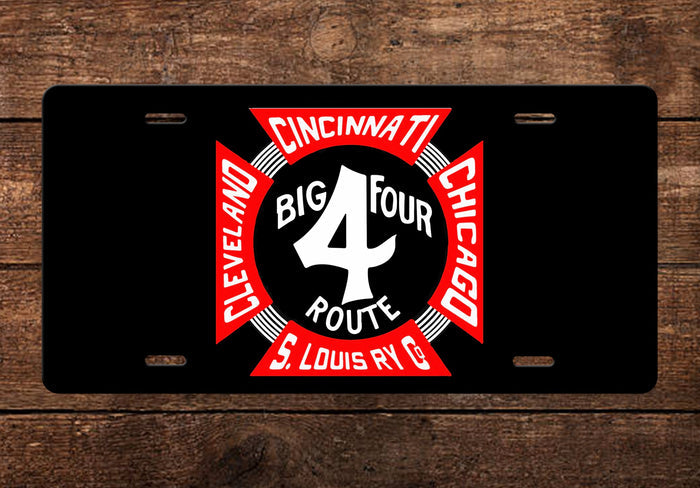 Cleveland, Cincinnati, Chicago and St. Louis RY (CCC&StL) Big 4 Route License Plate