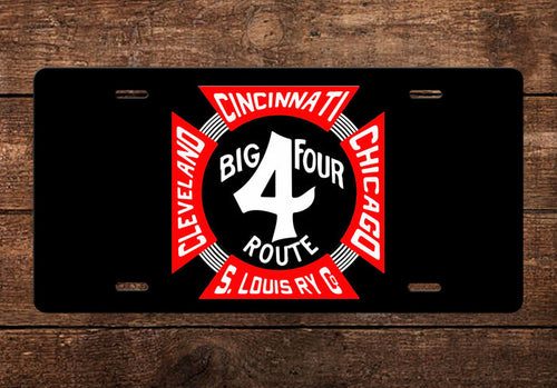 Cleveland, Cincinnati, Chicago and St. Louis RY (CCC&StL) Big 4 Route License Plate