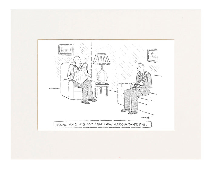 Dave And His Common-Law Accountant, Phil (Man in apartment with accountant.)