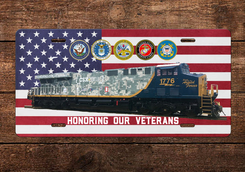 CSX - No. 1776 Spirit of Our Armed Force - License Plate