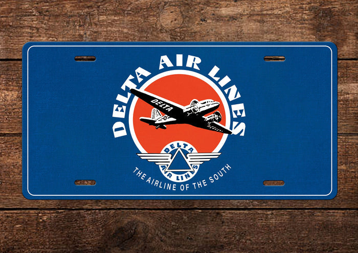 Delta Air Lines License Plate