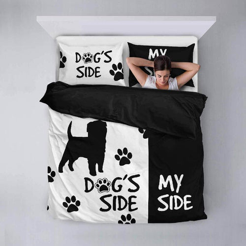 "Dog's Side, My Side" Duvet Cover-KaboodleWorld
