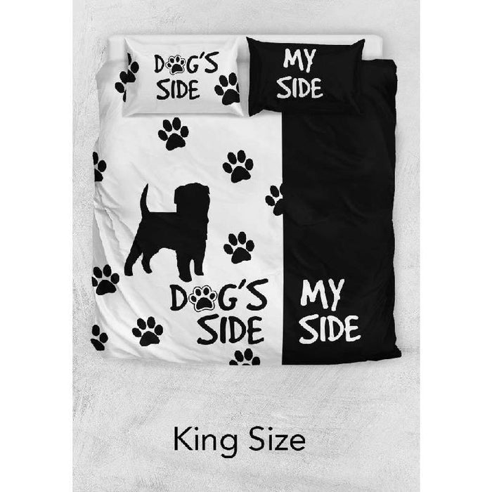 "Dog's Side, My Side" Duvet Cover-KaboodleWorld