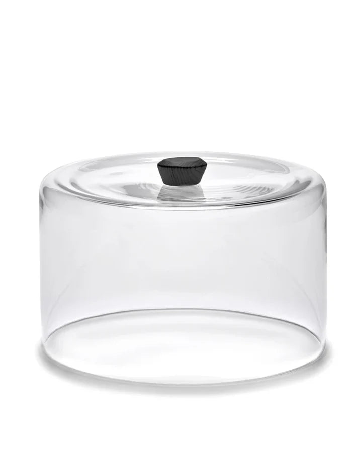 DUNE GLASS DOME WITH BLACK WOOD KNO
