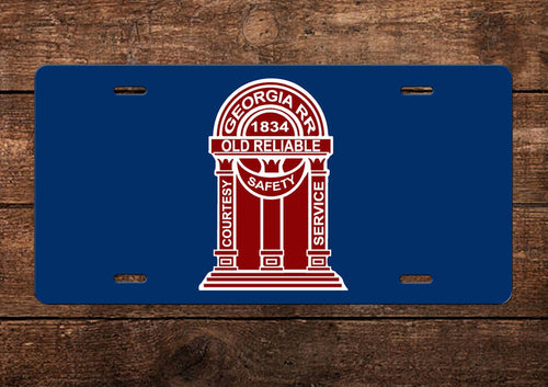 Georgia Railroad License Plate
