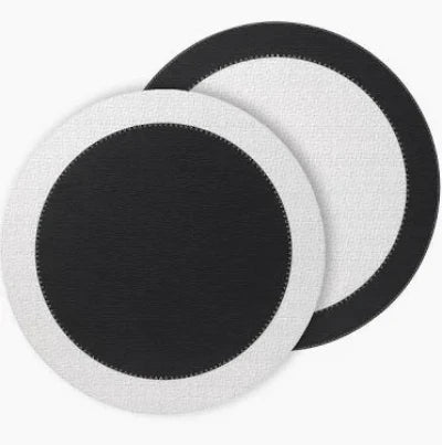 HALO BLACK WITH WHITE PLACEMAT